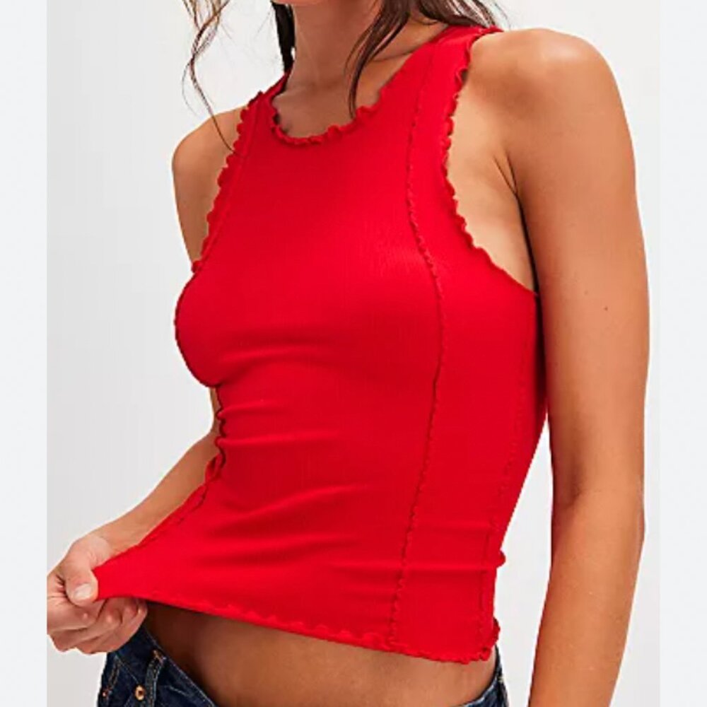 Free People Red Tank